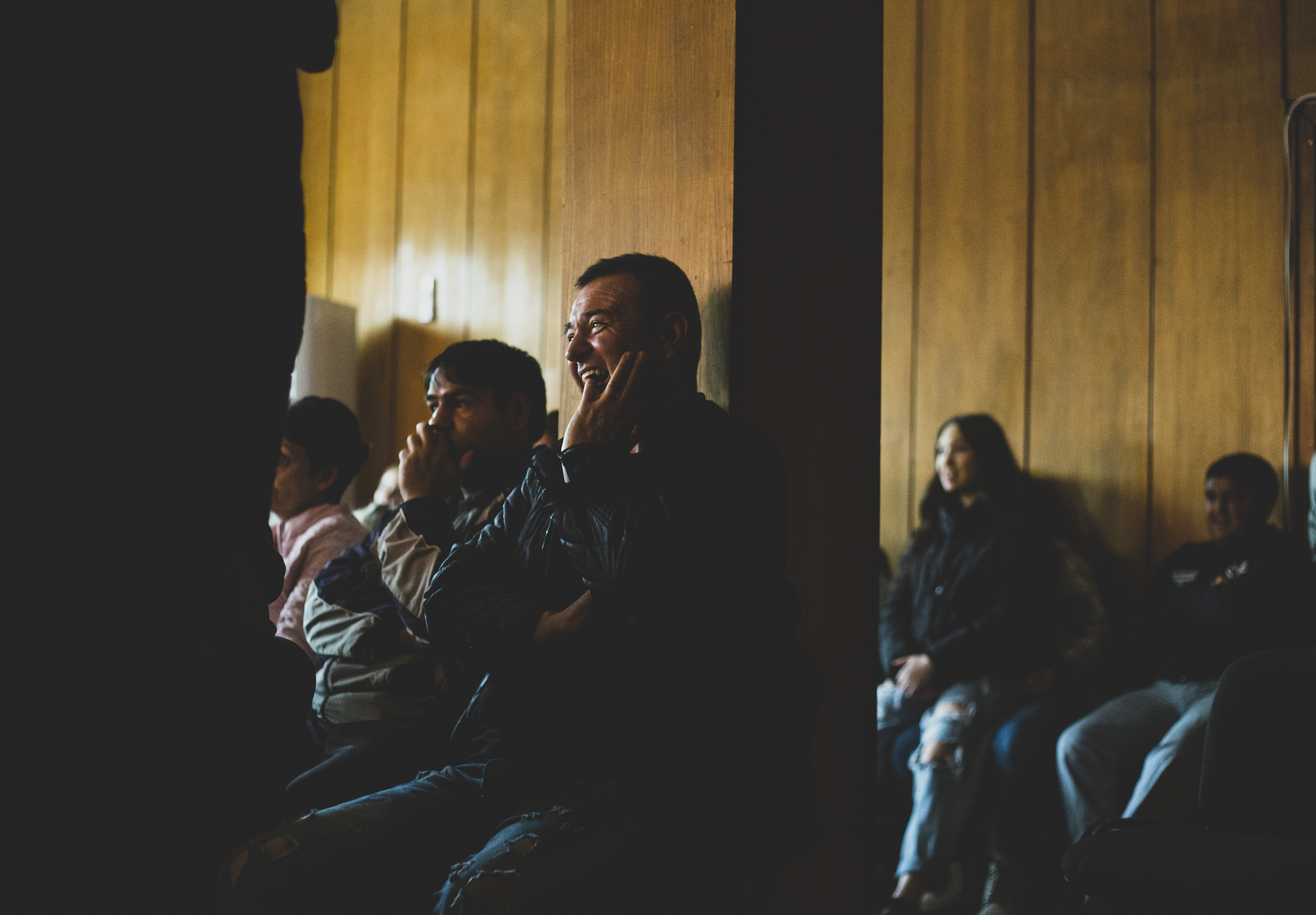 audience during a theatre performance in Breznik